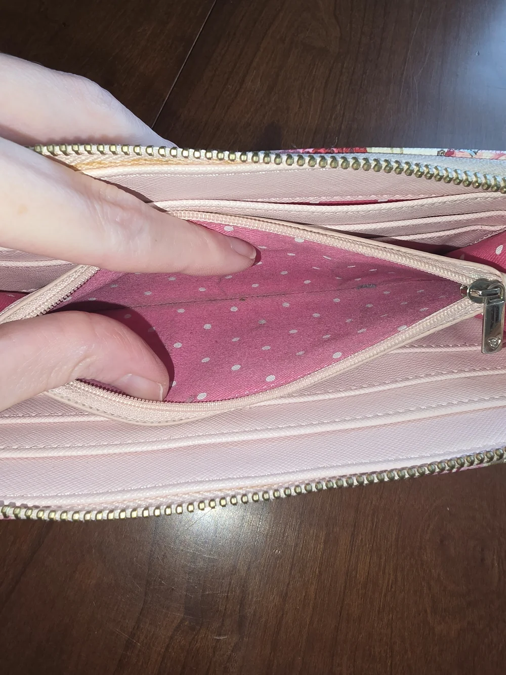 Disney Loungefly Belle Floral Zip Wallet - EUC - Beauty And The Beast